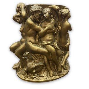 Toscano Neoclassic Lovers Couples Men Women Roman Greek Cherub Planter Vase